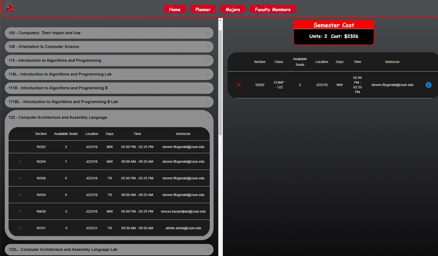 CSUN Dashboard
